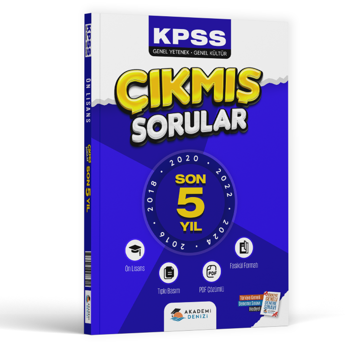 KPSS FASİKÜL ÇIKMIŞ SORU ÖNLİSANS GYGK 5 YIL 16-24